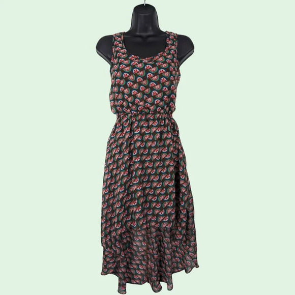 🍉Sleeveless Watermelon High-Low Dress - Picture 1 of 6
